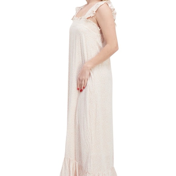 Sadie & Sage Women Polka Dots Maxi Dress, Ivory Elegant Sleeveless women Size M - Picture 2 of 4